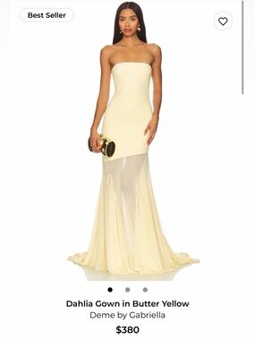 THIS DRESS IS WHITE Strapless Dahlia Gown